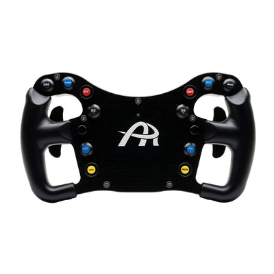 Ascher Racing F28-SC V2 sim racing steering wheel — SimuCube compatible 28-input wheel