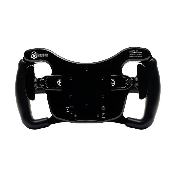 Ascher Racing F28-SC V2 sim racing steering wheel — SimuCube compatible 28-input wheel