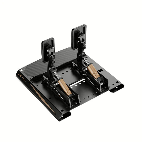 MOZA CRP2 load cell sim racing pedals — throttle and brake two-pedal set