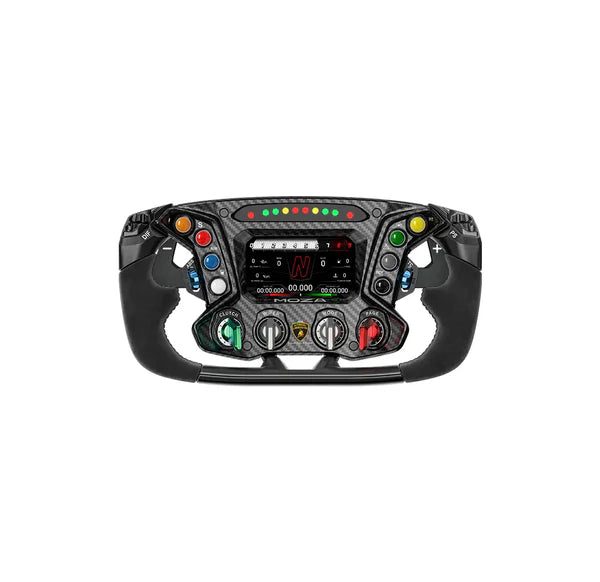 MOZA Essenza SCV12 sim racing steering wheel — carbon fiber ultra-lightweight design