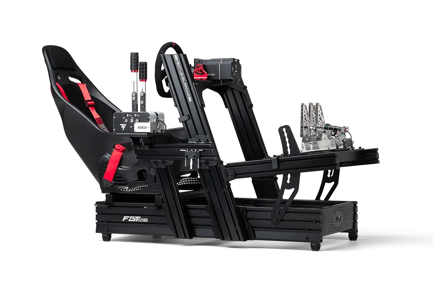 Next Level Racing F-GT Elite 160 premium direct-drive front and side mount adapter