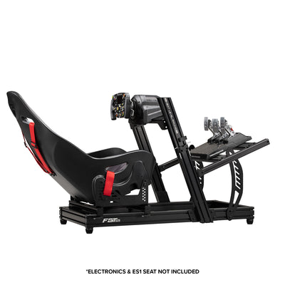 Next Level Racing F-GT Elite Lite wheel plate edition sim racing cockpit in black