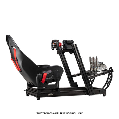 Next Level Racing F-GT Elite Lite wheel plate edition sim racing cockpit in black