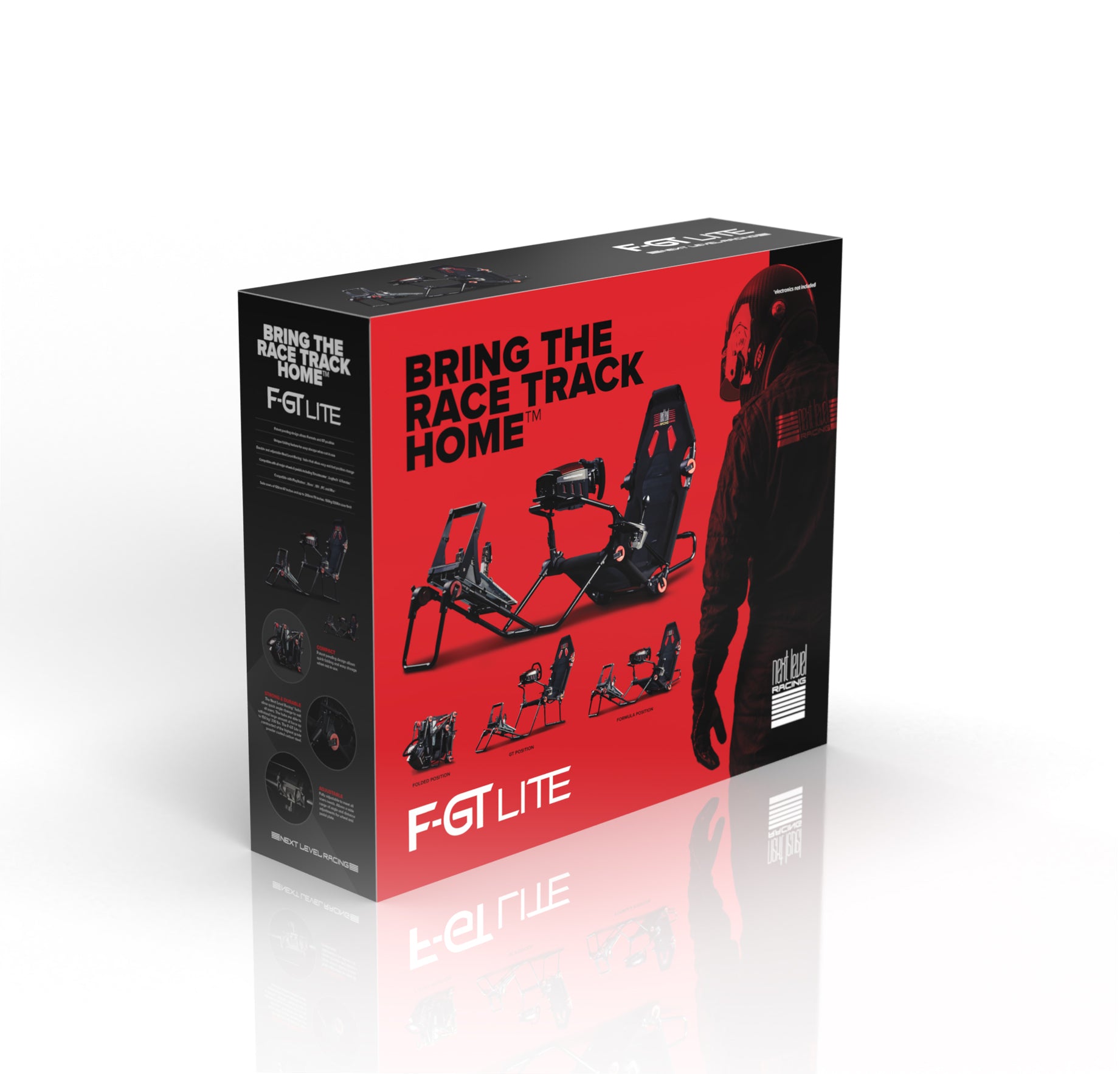 Next Level Racing F-GT Lite formula and GT foldable simulator cockpit