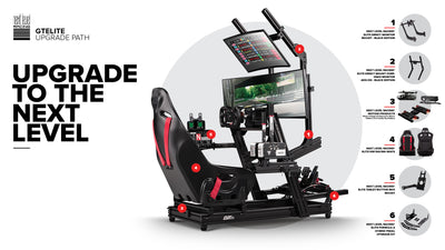 Next Level Racing GT Elite sim racing cockpit — wheel plate edition