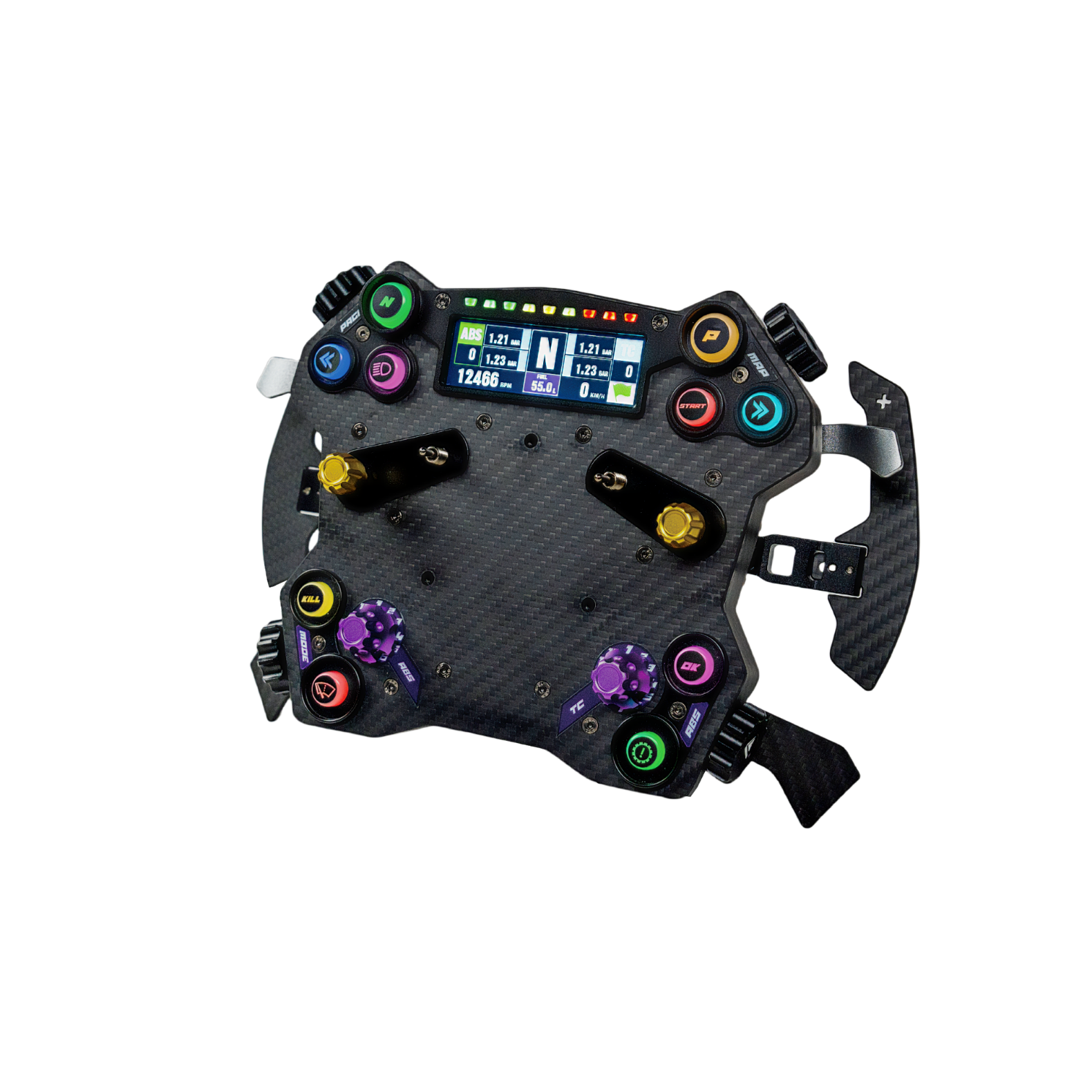 Conspit H.AO open wheel hub for sim racing — rim to CDR quick release connector