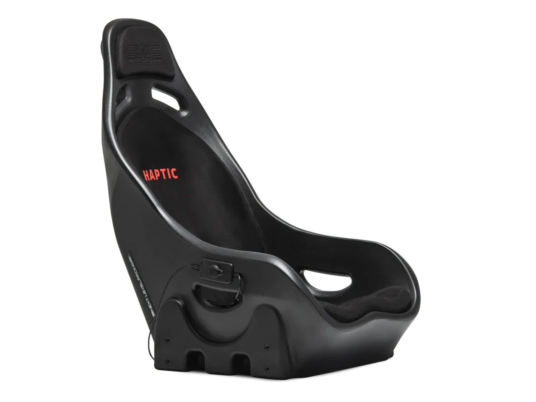 Next Level Racing ES1 haptic feedback sim racing seat — tactile immersion system