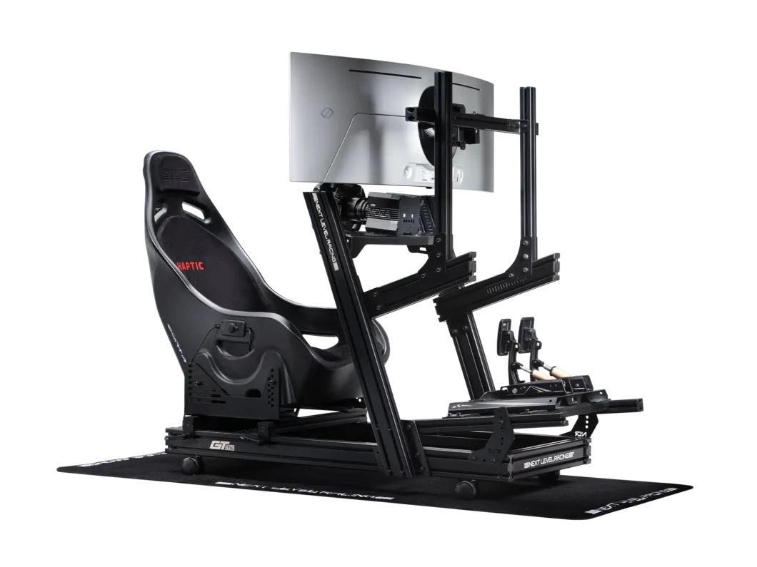 Next Level Racing ES1 haptic feedback sim racing seat — tactile immersion system