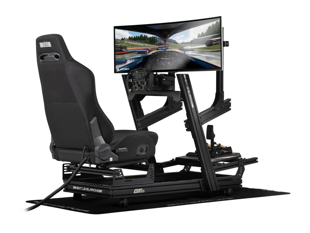 Next Level Racing ERS3 haptic feedback sim racing seat — immersive tactile simulation