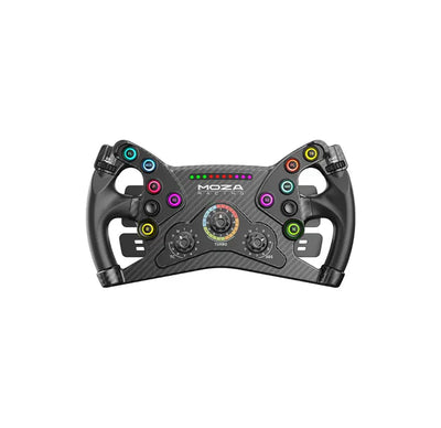 MOZA KS sim racing steering wheel — classic GT round wheel design