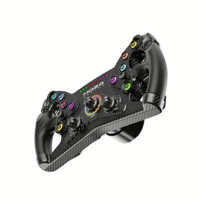 MOZA KS sim racing steering wheel — classic GT round wheel design