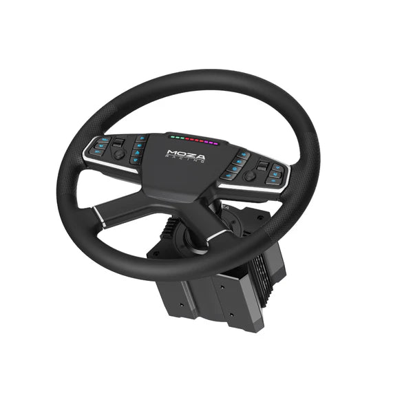 MOZA TSW truck sim racing steering wheel — large diameter for realistic trucking experience