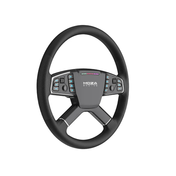 MOZA TSW truck sim racing steering wheel — large diameter for realistic trucking experience
