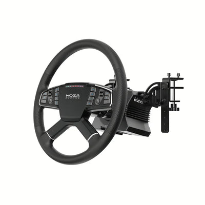 MOZA R5 trucking simulator bundle — wheelbase and truck wheel complete package