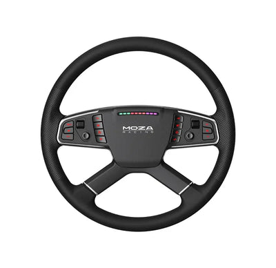 MOZA TSW truck sim racing steering wheel — large diameter for realistic trucking experience