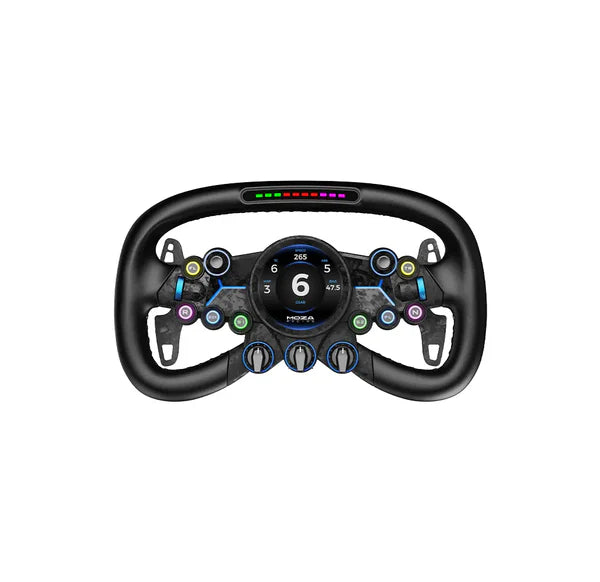 MOZA Vision GS sim racing steering wheel with integrated dashboard display