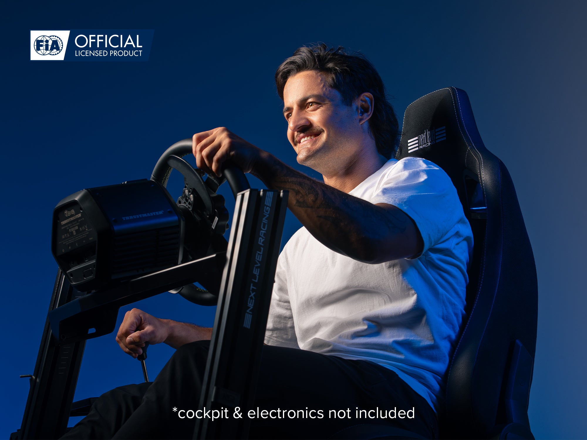 Next Level Racing ERS4 Elite reclining sim racing seat — fabric and SimAero mesh edition