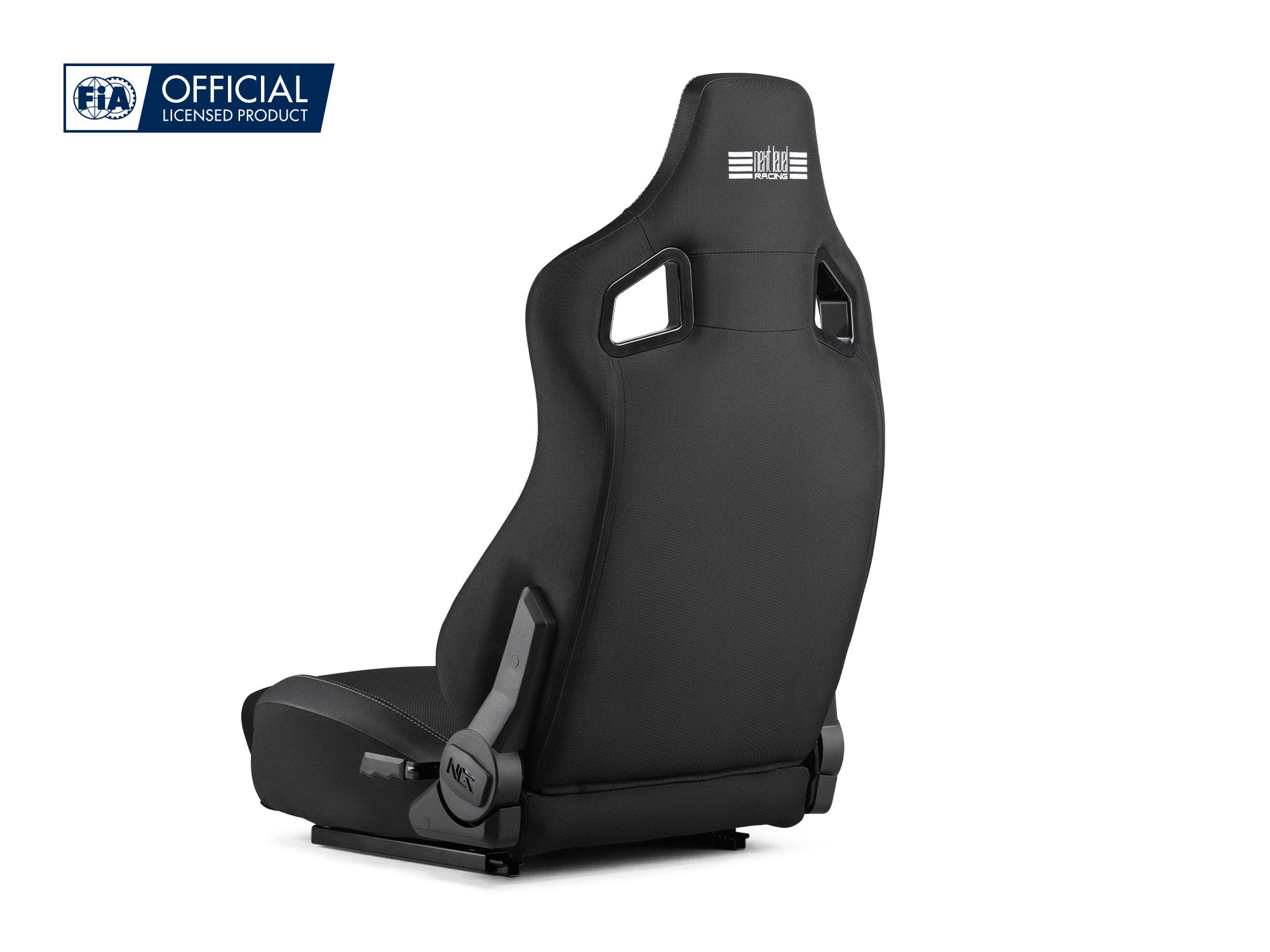Next Level Racing ERS4 Elite reclining sim racing seat — fabric and SimAero mesh edition