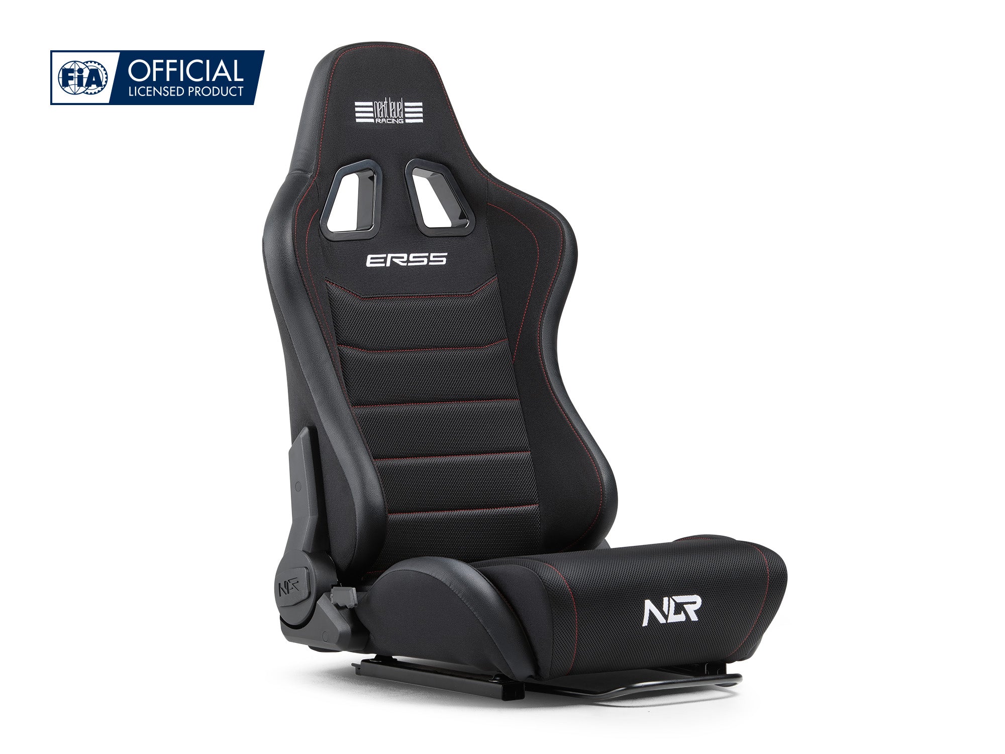 Next Level Racing ERS5 Elite reclining sim racing seat — fabric and SimAero mesh edition