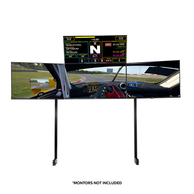 Next Level Racing Elite quad monitor stand — black edition for sim racing