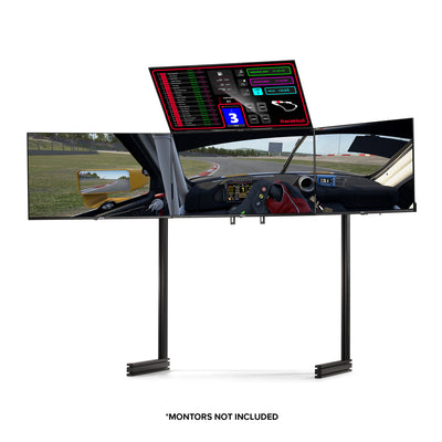 Next Level Racing Elite quad monitor stand — black edition for sim racing