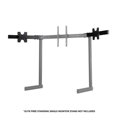 Next Level Racing Elite freestanding triple monitor stand add-on — black edition