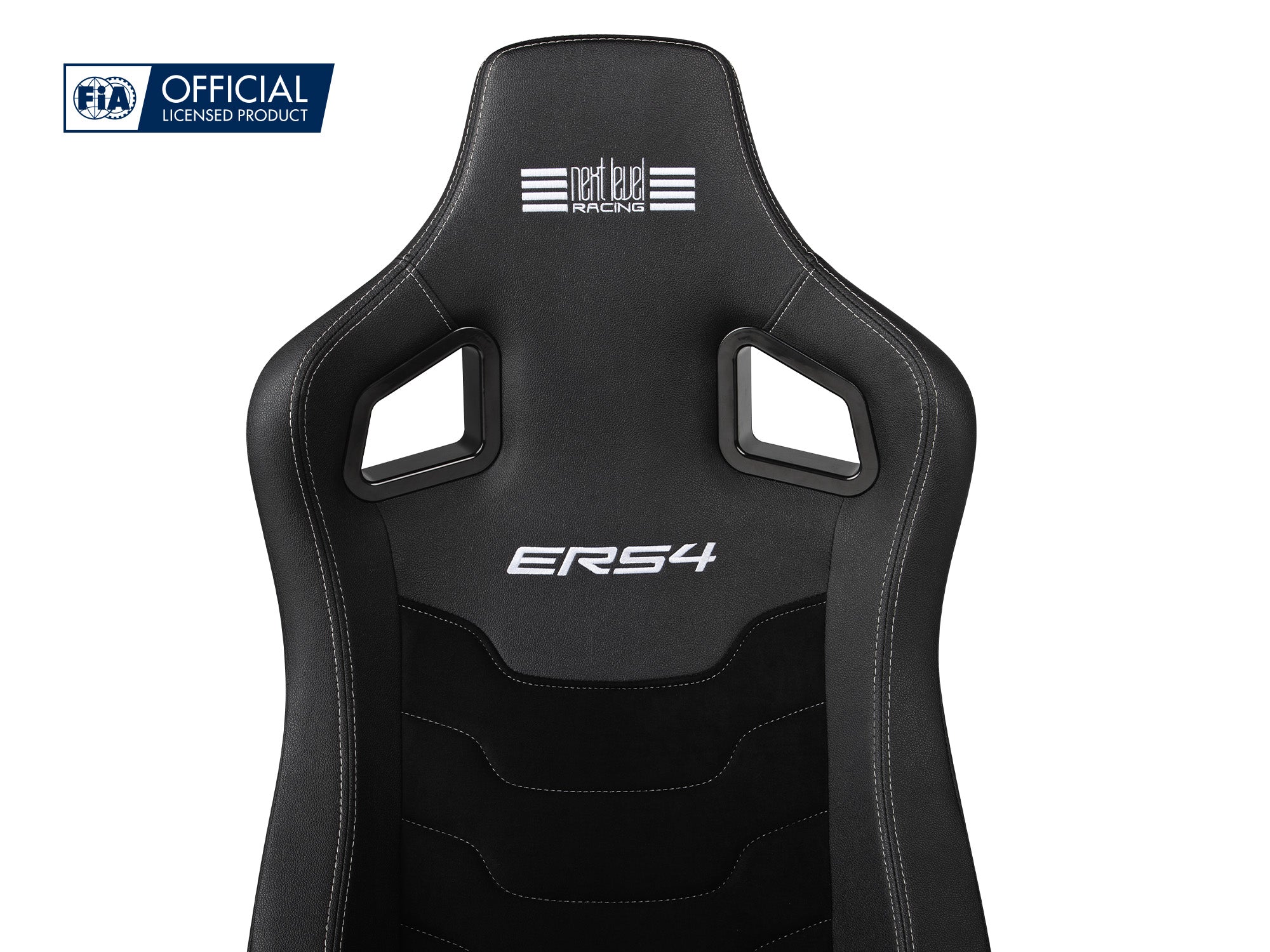 Next Level Racing ERS4 Elite reclining sim racing seat — PU leather and suede edition