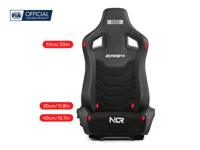 Next Level Racing ERS4 Elite reclining sim racing seat — PU leather and suede edition