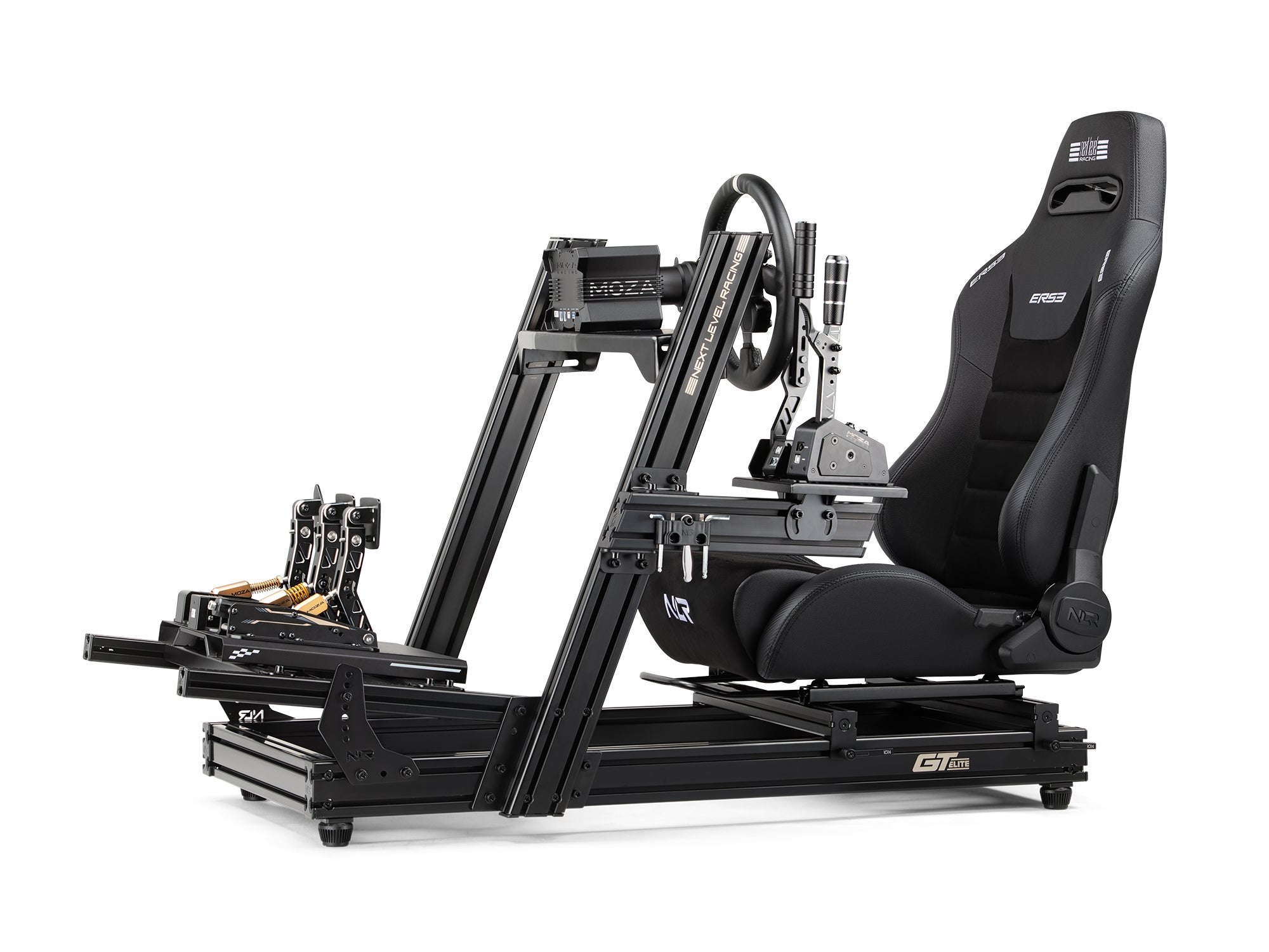 Next Level Racing ERS3 Elite reclining seat — PU leather and suede edition