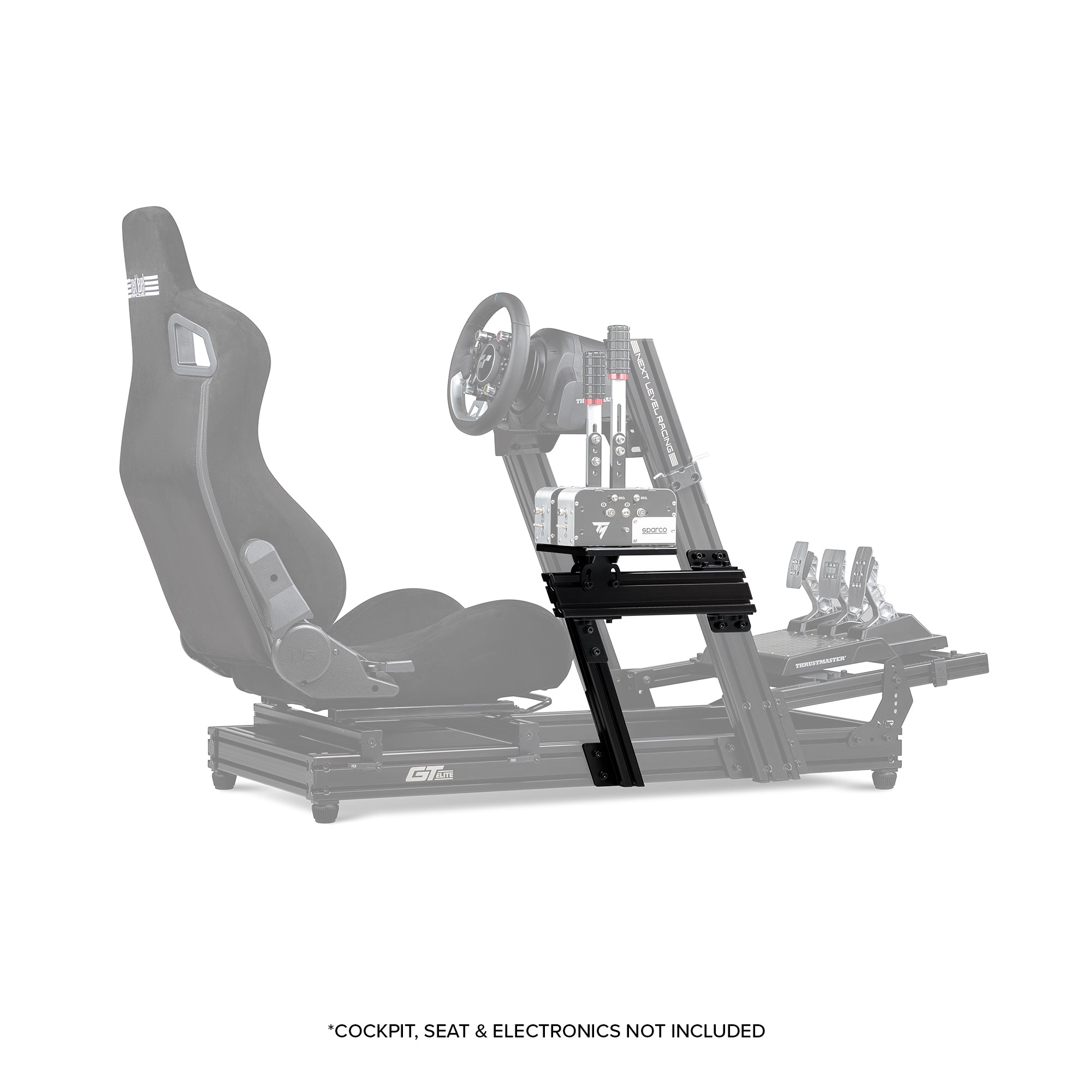 Next Level Racing Elite shifter add-on in black edition for sim racing cockpit