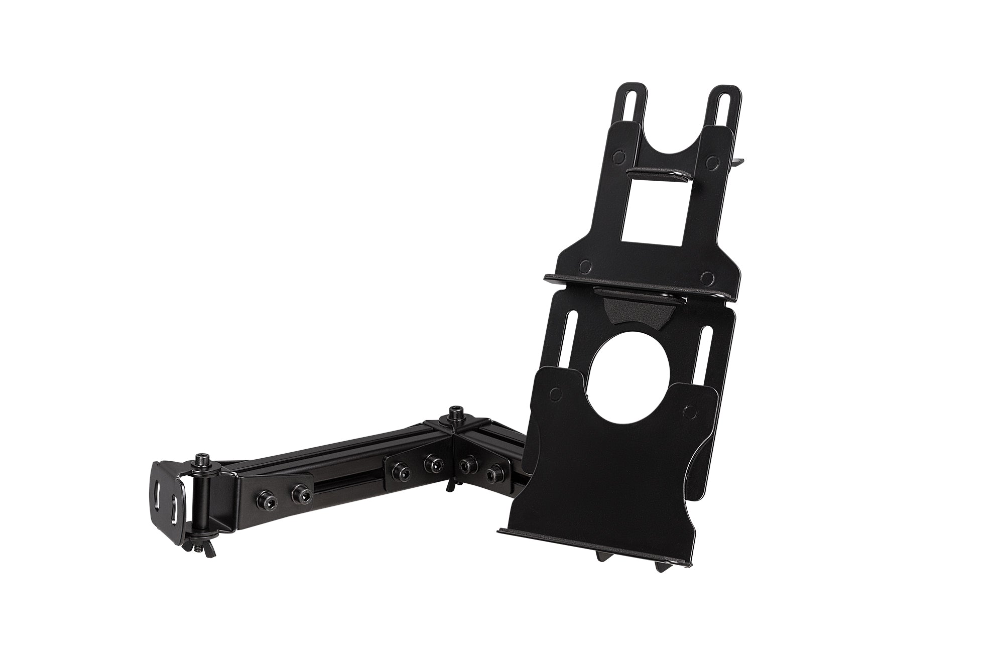 Next Level Racing Elite tablet and button box mount add-on for sim racing cockpit