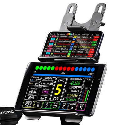 Next Level Racing Elite tablet and button box mount add-on for sim racing cockpit