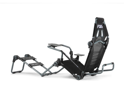 Next Level Racing F-GT Lite formula and GT foldable sim racing cockpit — carbon grey
