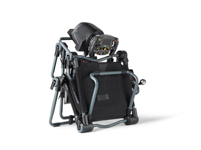 Next Level Racing F-GT Lite formula and GT foldable sim racing cockpit — carbon grey