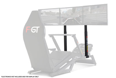 Next Level Racing F-GT monitor stand in matte black for sim racing cockpit