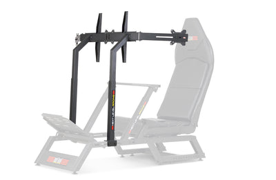 Next Level Racing F-GT monitor stand in matte black for sim racing cockpit