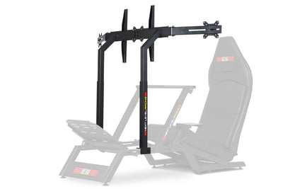 Next Level Racing F-GT monitor stand in matte black for sim racing cockpit