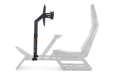 Next Level Racing F-GT monitor stand in matte black for sim racing cockpit