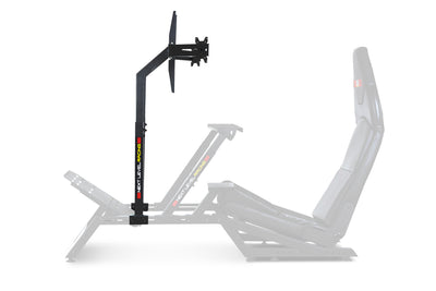 Next Level Racing F-GT monitor stand in matte black for sim racing cockpit