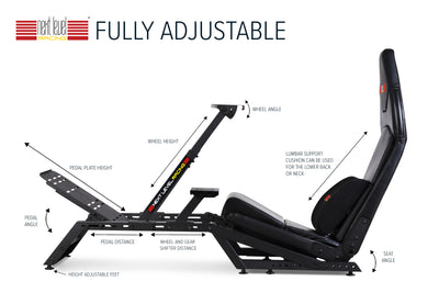 Next Level Racing F-GT Formula and GT Simulator Cockpit – Matte Black