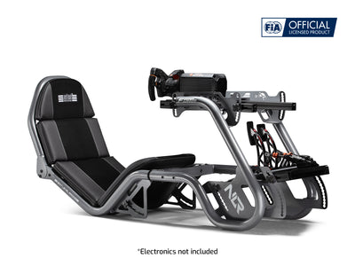 Next Level Racing F-GT Pro formula and GT sim racing cockpit — grey edition