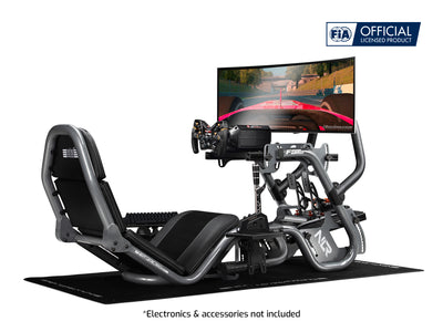 Next Level Racing F-GT Pro formula and GT sim racing cockpit — grey edition