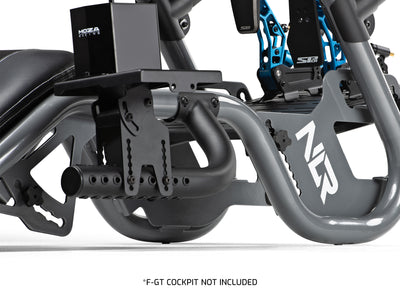 Next Level Racing F-GT Pro shifter and handbrake arm add-on for sim racing cockpit