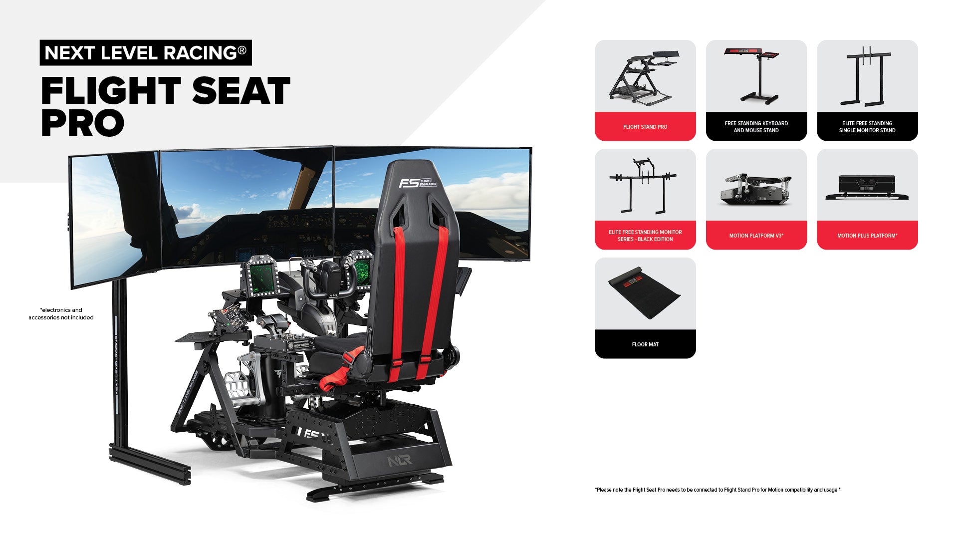 Next Level Racing Flight Seat Pro — premium flight simulation seat