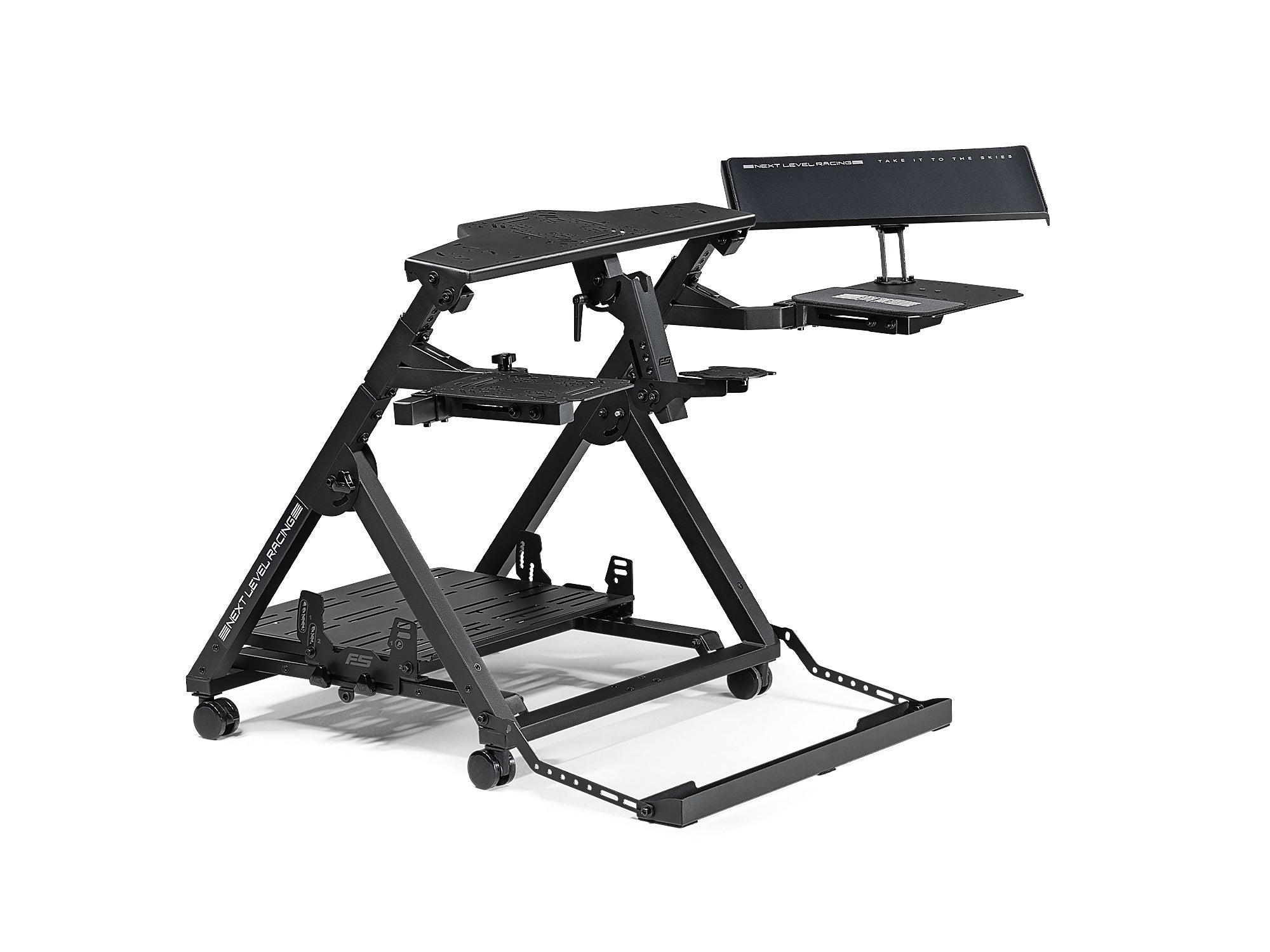 Next Level Racing Flight Stand Pro — adjustable flight simulator stand