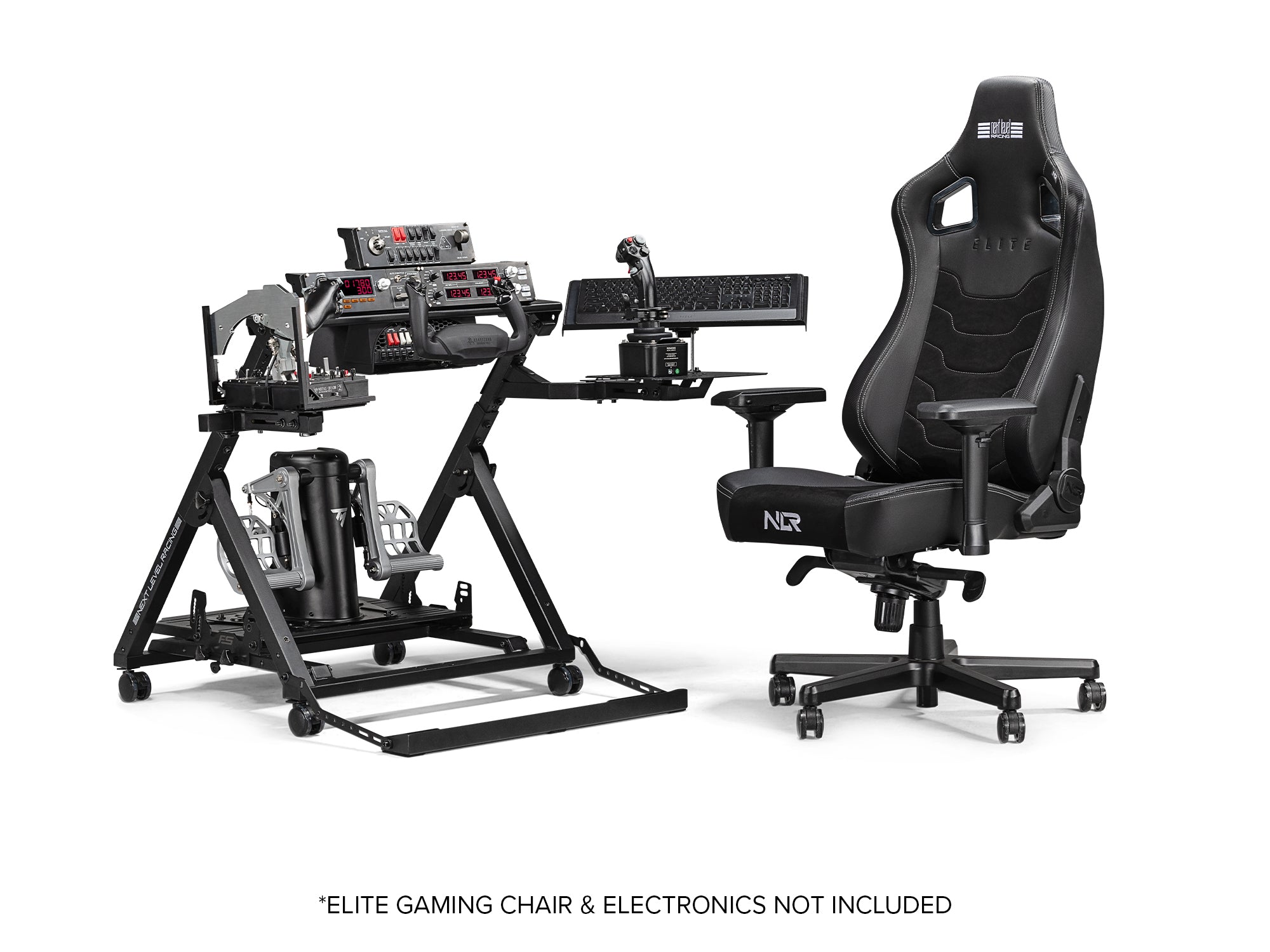 Next Level Racing Flight Stand Pro — adjustable flight simulator stand