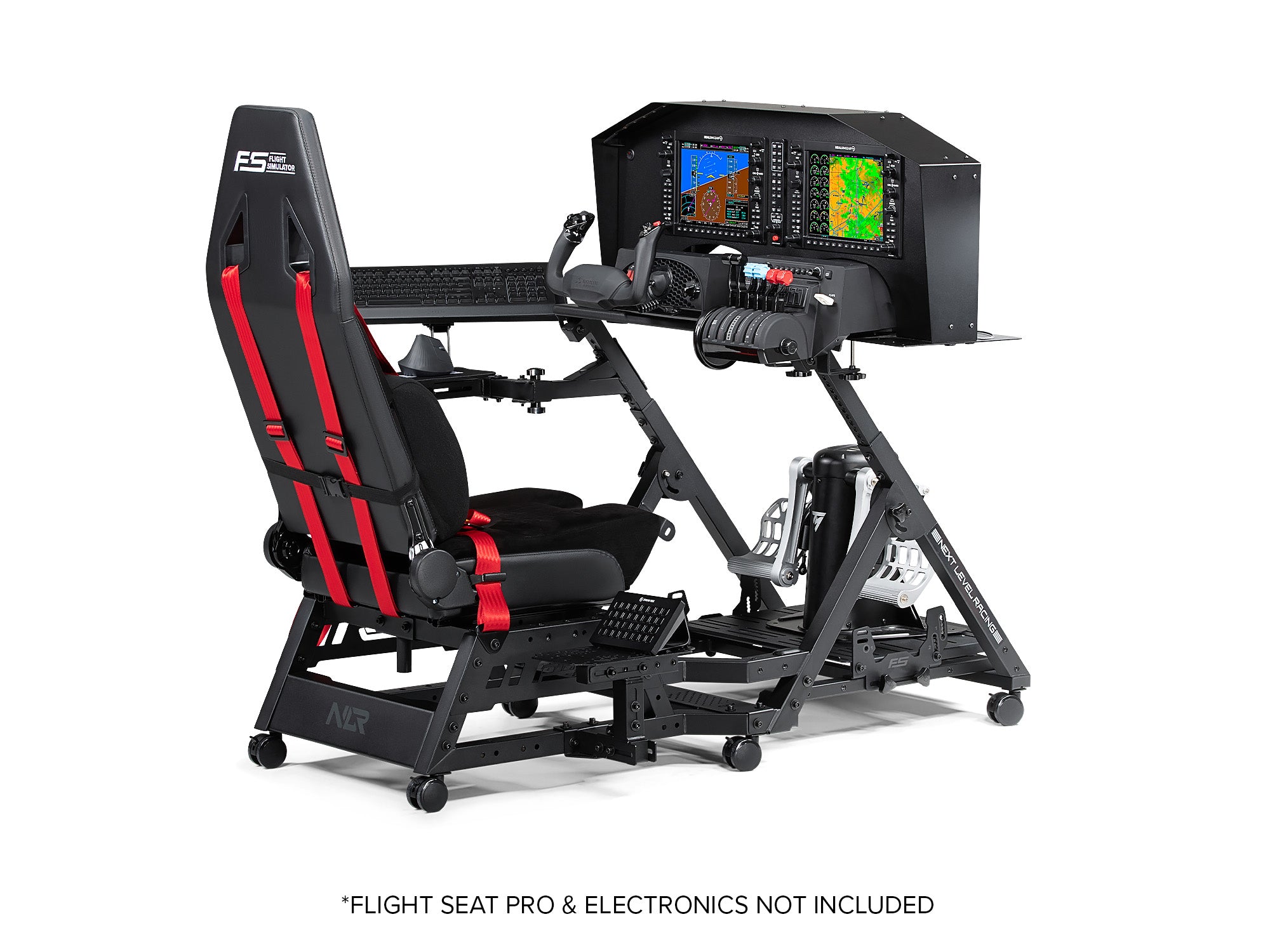 Next Level Racing Flight Stand Pro — adjustable flight simulator stand