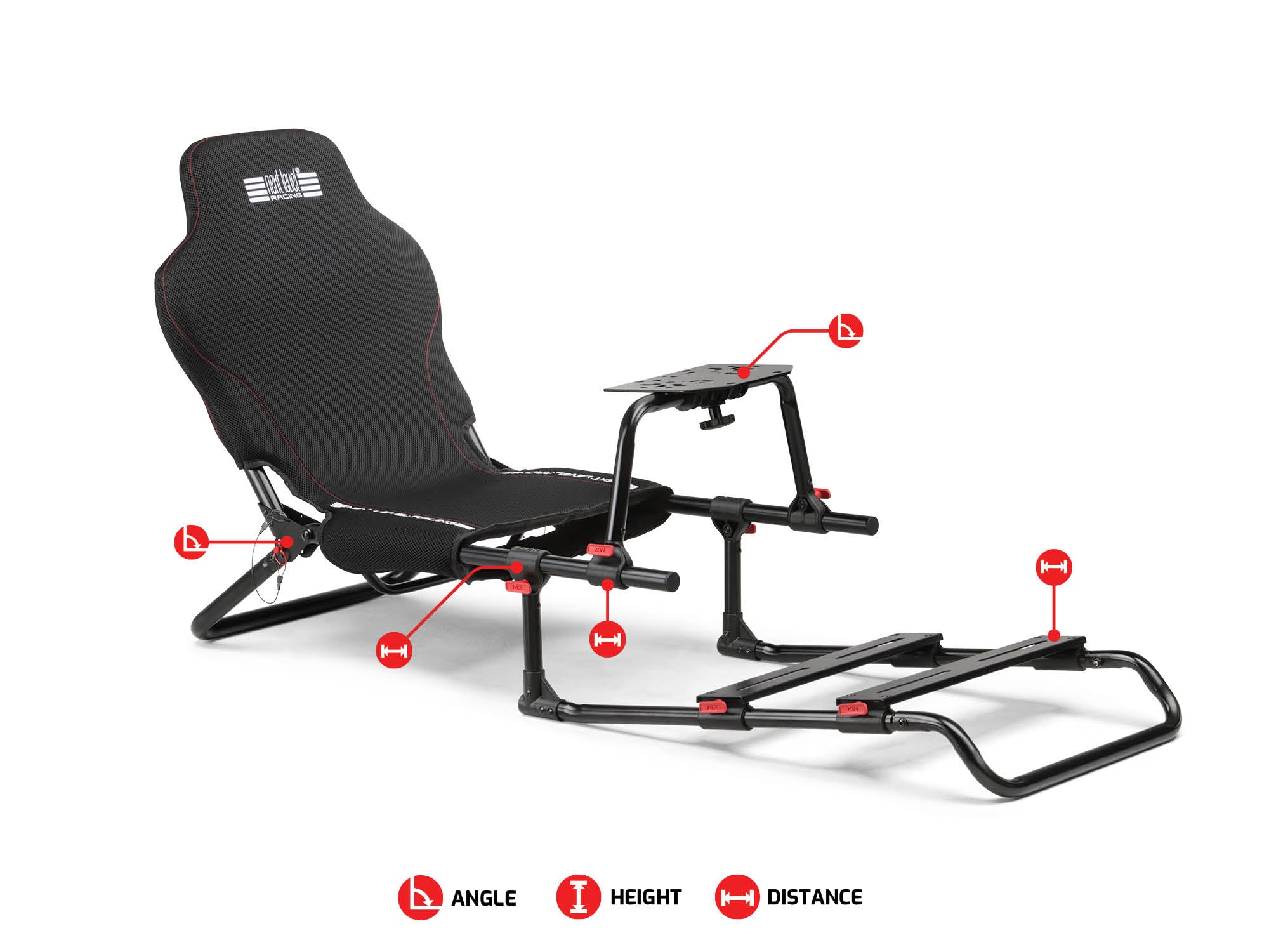 Next Level Racing GTLite Junior sim racing simulator cockpit — compact youth cockpit