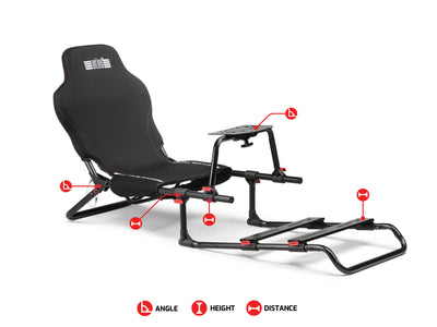 Next Level Racing GTLite Junior sim racing simulator cockpit — compact youth cockpit