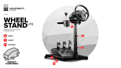 Next Level Racing Wheel Stand Lite — compact entry-level sim racing wheel stand